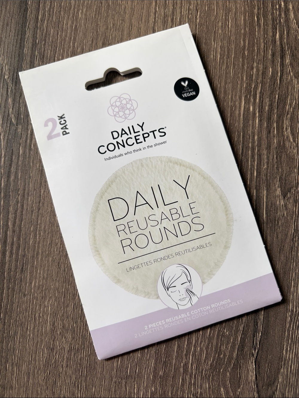 ❤️$3 NWT Daily Concepts Reusable Rounds